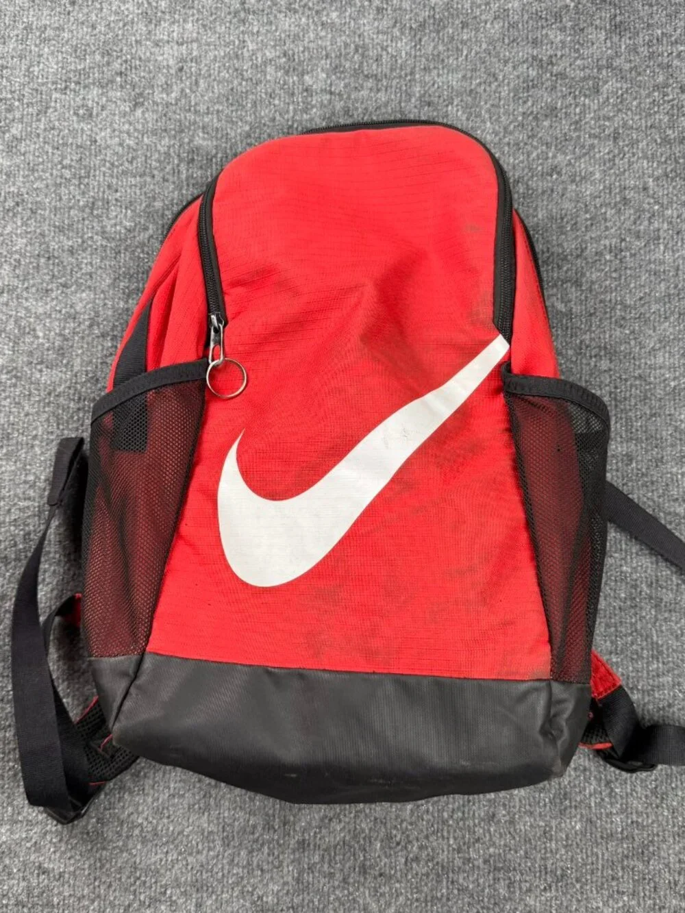 Nike Unisex Red & Black Athletic Backpack School Bag